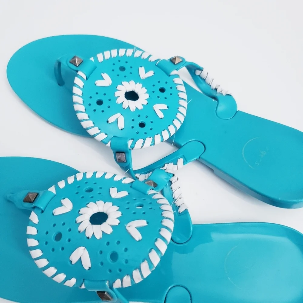 Jack Rodgers Medallion Thong Sandals